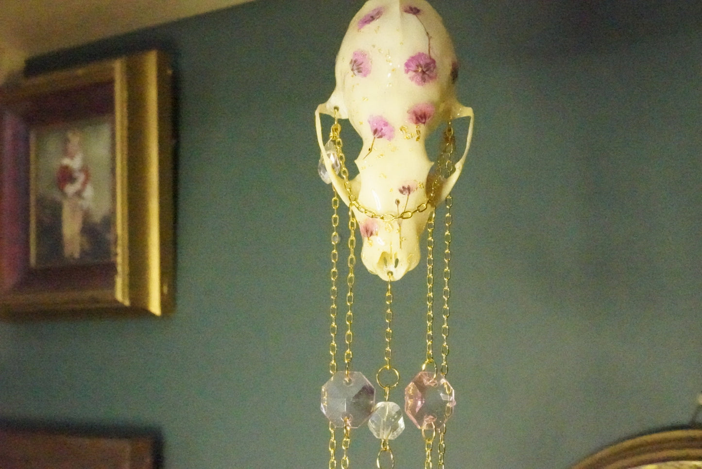 Marten skull sun catcher